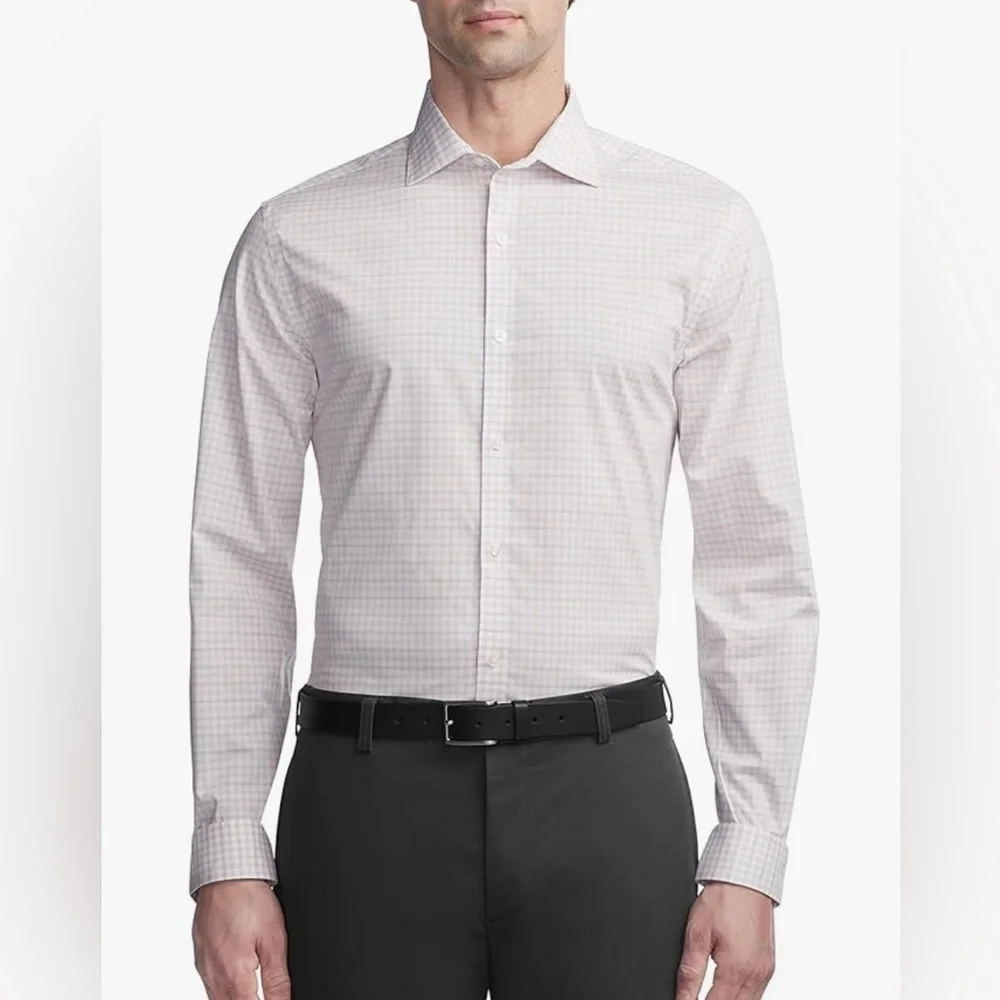 Van Heusen Men's Dress Shirt Slim Fit / Ultra Wrinkle Free - 14-14½ 32/33 Small - Picture 2 of 10